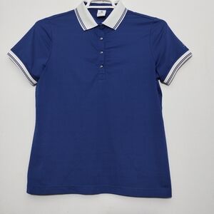 Daily Sports Women's L Golf Polo Shirt Contrast Nautical